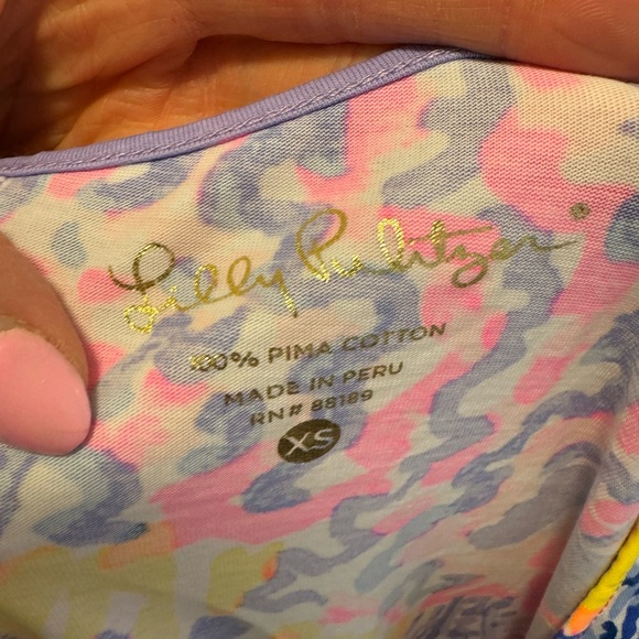 Lilly Pulitzer Marlowe So Snappy Pima Cotton Dress Size XS - Picture 4 of 8